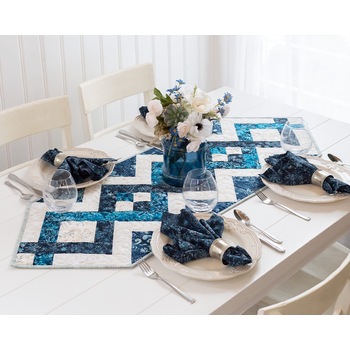 SAMPLE - Lattice Table Runner - Bali Batiks Coast to Coast