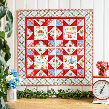 SAMPLE -  Madison Wall Hanging - Strawberry Garden