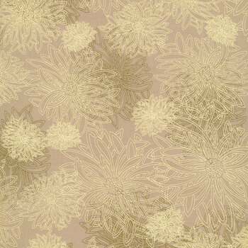 Floral Elements FE-516 Khaki by Art Gallery Fabrics, Image