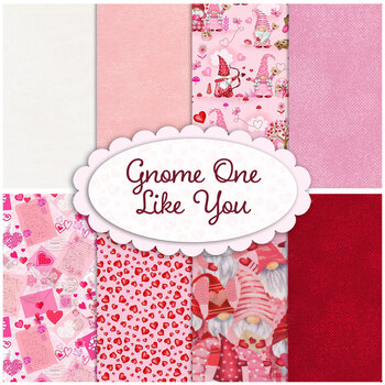 Gnome One Like You  8 FQ Set by Timeless Treasures Fabrics, Image