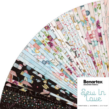 Sew In Love  Strip-Pies by Benartex, Image