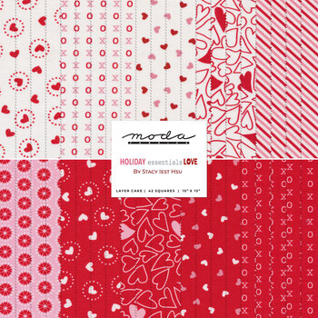 Holiday Essentials - Love  Layer Cake by Stacy Iest Hsu for Moda Fabrics, Image