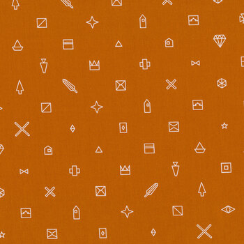 Century Prints - Hopscotch CS-23 Ginger by Alison Glass for Andover Fabrics, Image