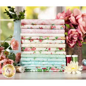 Serene Garden  15 FQ Set by Mary Jane Carey for Henry Glass Fabrics, Image