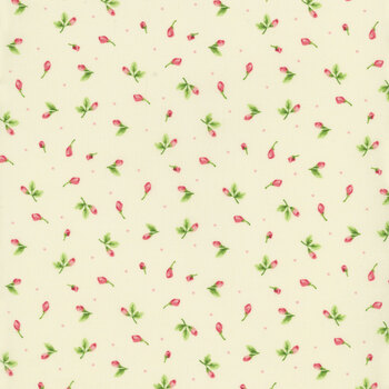 Serene Garden 3116-44 Rosebuds by Mary Jane Carey for Henry Glass Fabrics, Image