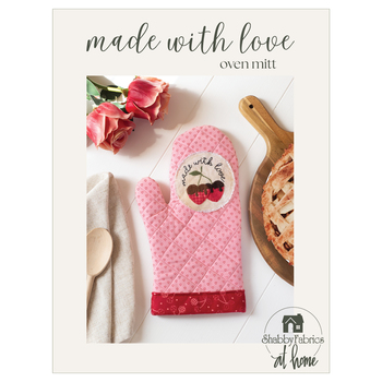 Made with Love Oven Mitt Pattern - PDF Download, Image