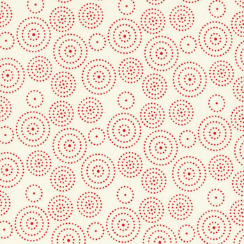 I Love Us C13965-CREAM Circle Dots by Riley Blake Designs, Image