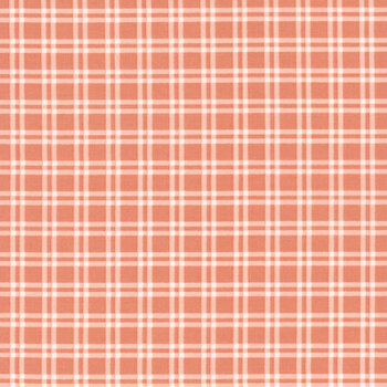 I Love Us C13968-CORAL Plaid by Riley Blake Designs, Image