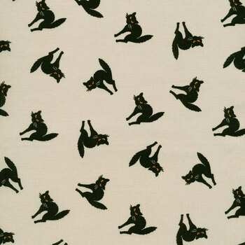 Witchypoo A-255-L Black Cats by Renee Nanneman for Andover Fabrics, Image