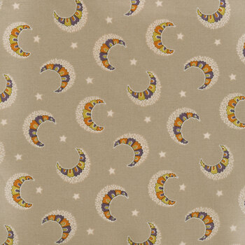 Witchypoo A-256-N Moons & Stars by Renee Nanneman for Andover Fabrics, Image