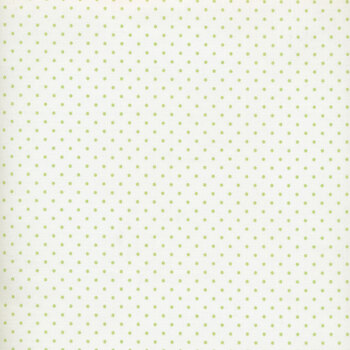 Moda Essential Dots 8654-63 White Spring Green by Moda Fabrics, Image