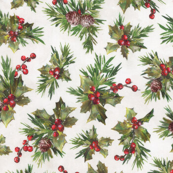 Winter Wonder S4708-531 Papyrus by Hoffman Fabrics, Image