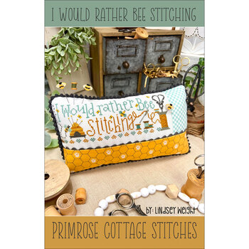 I Would Rather Bee Stitching Cross Stitch Pattern, Image