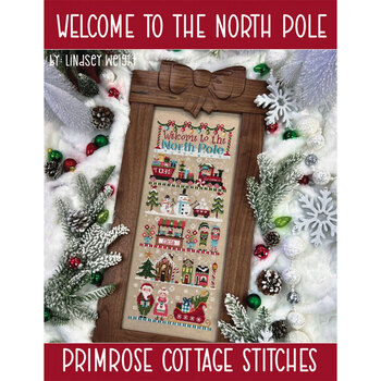 Welcome To The North Pole Cross Stitch Pattern, Image