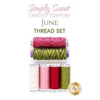  Simply Sweet Table Toppers - June - 6pc Thread Set, Image