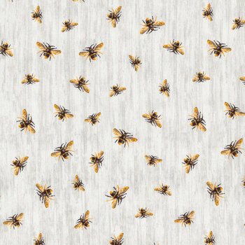 Honey Bee Farm CD2391-GREY by Timeless Treasures Fabrics, Image