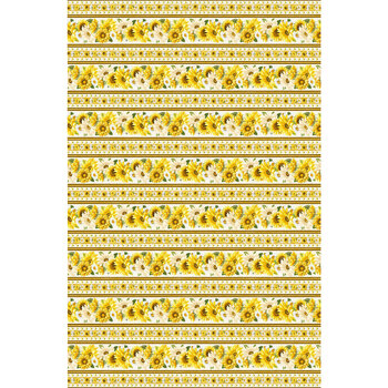 Honey Bee Farm CD2388-CREAM Border Print by Timeless Treasures Fabrics, Image