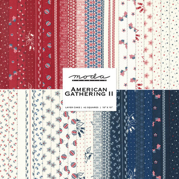 American Gatherings II  Layer Cake by Primitive Gatherings for Moda Fabrics, Image