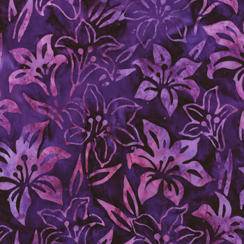 Lily Bella 22340-6 Purple by Artisan Batiks for Robert Kaufman Fabrics, Image