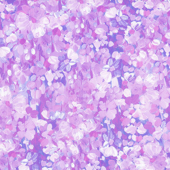 Painterly Petals - Meadow 22273-23 Lavender by Robert Kaufman Fabrics