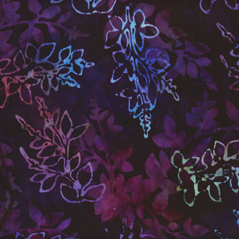 Lily Bella 22341-460 Midnight Purple by Artisan Batiks for Robert Kaufman Fabrics, Image