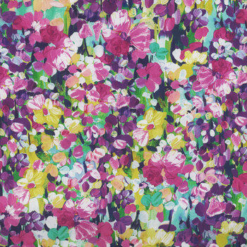 Painterly Petals - Meadow 22273-104 Primrose by Robert Kaufman Fabrics, Image