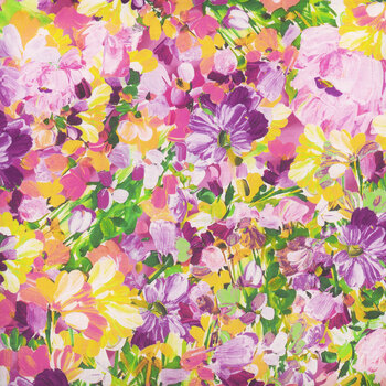 Painterly Petals - Meadow 22274-238 Garden by Robert Kaufman Fabrics