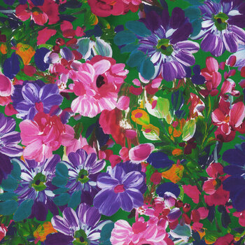 Painterly Petals - Meadow 22272-238 Garden by Robert Kaufman Fabrics