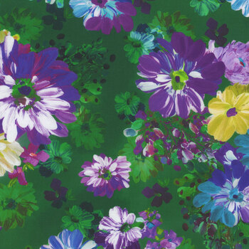 Painterly Petals - Meadow 22270-238 Garden by Robert Kaufman Fabrics, Image