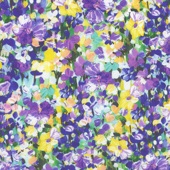 Painterly Petals - Meadow 22273-192 Spring by Robert Kaufman Fabrics