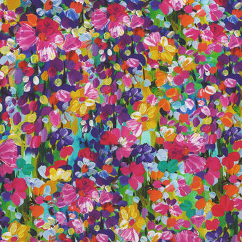 Painterly Petals - Meadow 22273-268 Nature by Robert Kaufman Fabrics