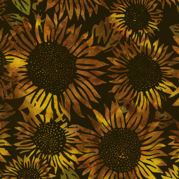 Bali Batiks V2546-150 Sunflower by Hoffman Fabrics, Image