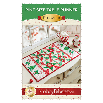 Pint Size Table Runner Series - December Pattern - PDF Download, Image