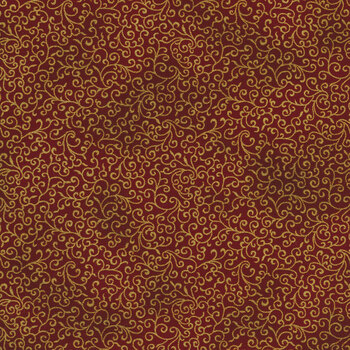 Hoffman Holiday Blenders P7618-78G Scarlet/Gold by Hoffman Fabrics, Image