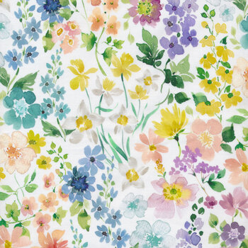 Spring Has Sprung Y4009-55 Multi Color by Heatherlee Chan for Clothworks, Image