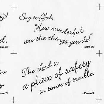 Comfort of Psalms III Panel - White, Image