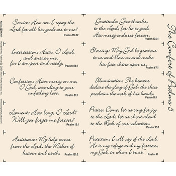Comfort of Psalms V Panel - Natural, Image