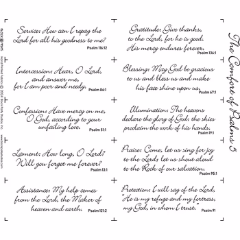 Comfort of Psalms V Panel - White, Image