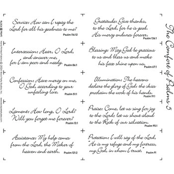 Comfort of Psalms V Panel - White, Image