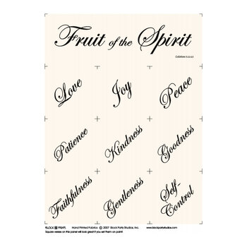 Fruit of the Spirit Panel - Natural, Image