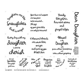 Dear Daughter Panel - White, Image