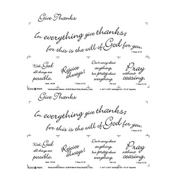 Give Thanks! Panel - White, Image