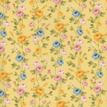 Laurel 53834-6 Pale Yellow by Whistler Studios for Windham Fabrics, Image