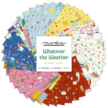 Whatever the Weather  Charm Pack by Paper + Cloth for Moda Fabrics, Image