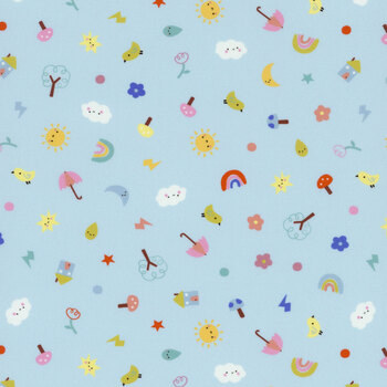 Whatever the Weather 25143-12 Rain by Paper + Cloth for Moda Fabrics, Image