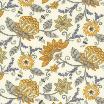 Honey & Lavender 56080-11 Milk by Deb Strain for Moda Fabrics, Image