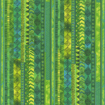 Laurel Burch Basics Y3220-21 Green by Clothworks, Image