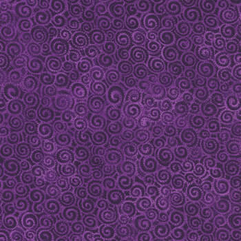 Laurel Burch Basics Y1293-28 Dark Purple by Clothworks, Image