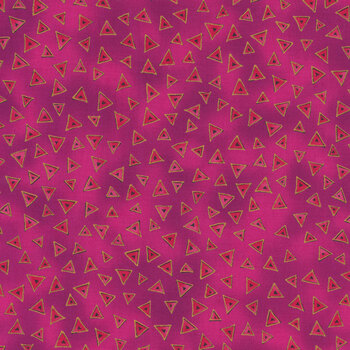 Laurel Burch Basics Y0841-74M Raspberry Metallic by Clothworks, Image