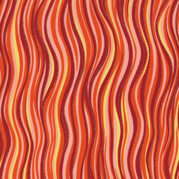 Laurel Burch Basics Y1331-40M Dark Coral Metallic by Clothworks, Image